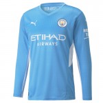 Camisolas de futebol Manchester City Equipamento Principal 2021/22 Manga Comprida